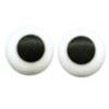 1/4" Royal Icing White and Black Eyes - 120 Pack
