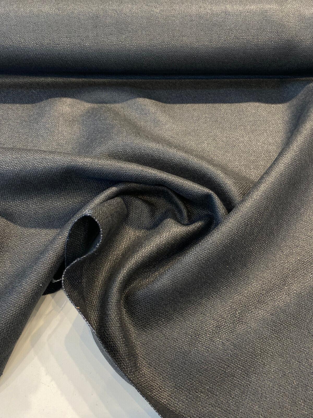 Fauna Linen Nile Heavy Upholstery Linen Fabric - Nile, Railroaded, 55-56" Width (1 Yard)
