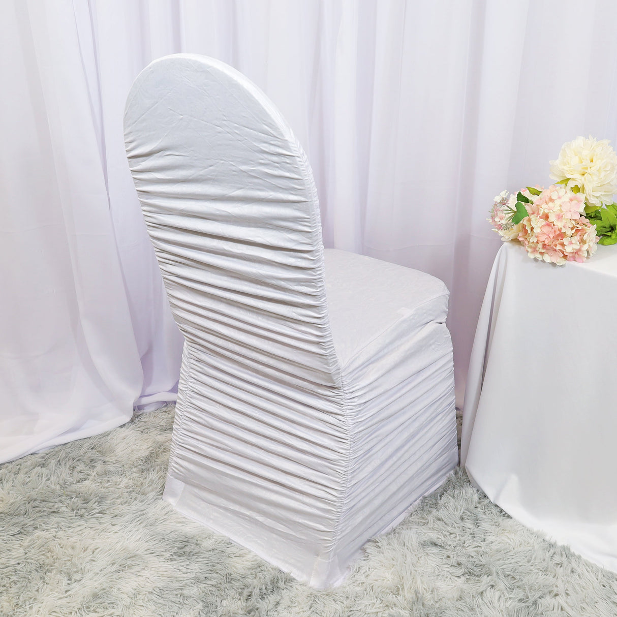 Spandex Banquet Chair Cover White