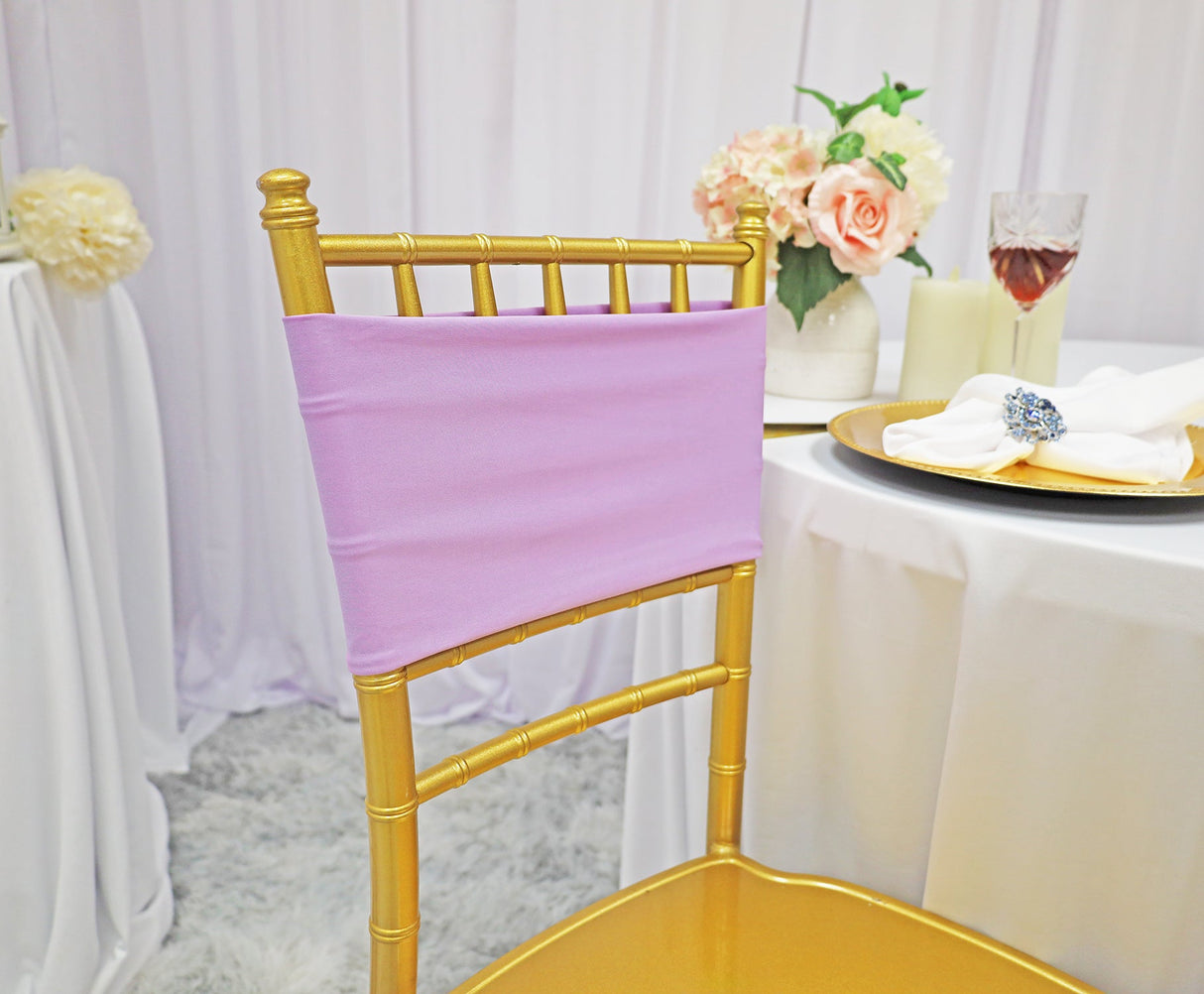 Spandex Chair Band Sample 7x13 Lavender