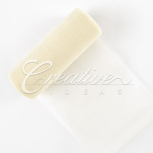 6" Tulle Spool - 25 Yards (Ivory)