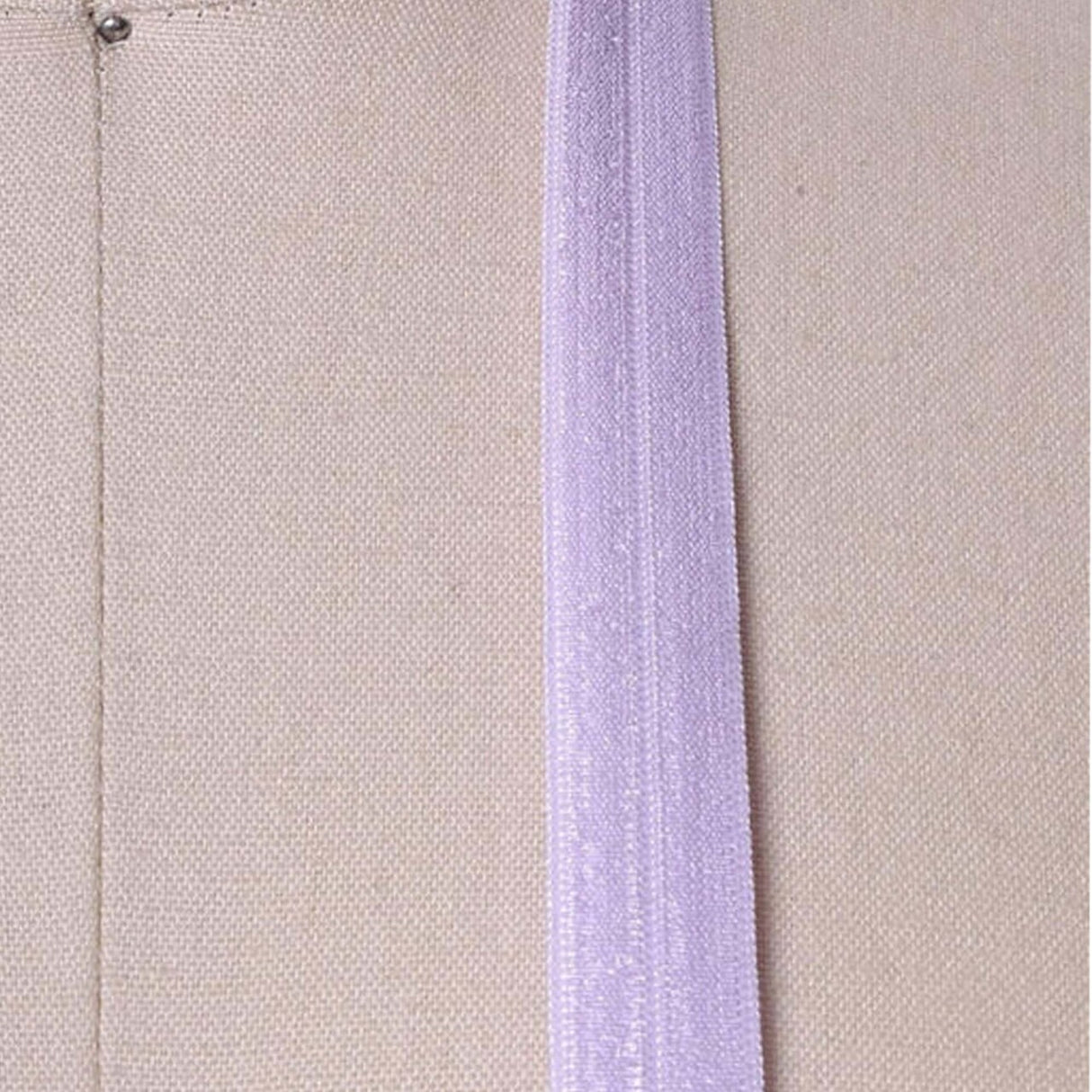 5/8" 3 Yards Lavender Fold Over Elastic Trim Light Purple Sewing Stretch Bias for Crafts