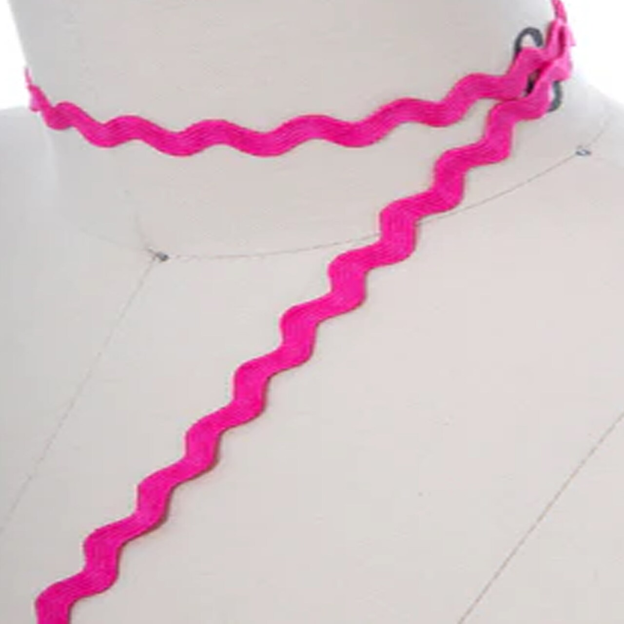 3 Yards Hot Pink Ric Rac Ribbon Trim Decorative Zigzag Accent for Sewing & Crafts
