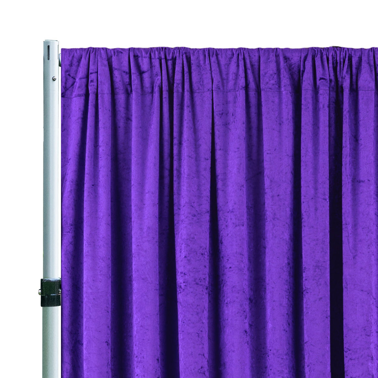 Velvet Backdrop Drape Panel 12 ft x 57 in Victoria Lilac