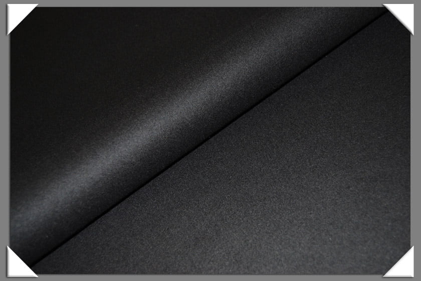 Black Cashmere/Wool Fabric - Black, 58/60" Width