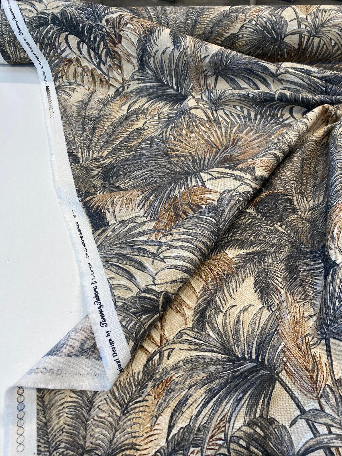 Monteverde Noche Cotton Fabric - Gray, Tropical Pattern, 54" Width (By The Yard)