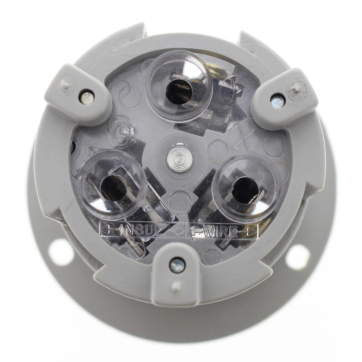 Arrow Hart 6346 Gray Twist Turn Locking Flanged Outlet NEMA L6-30R 30A 250V 2P 3W