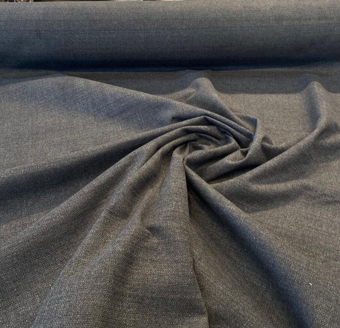 Penelope Chenille Fabric - Charcoal Gray, 55" Width, Railroaded (1 Yard)