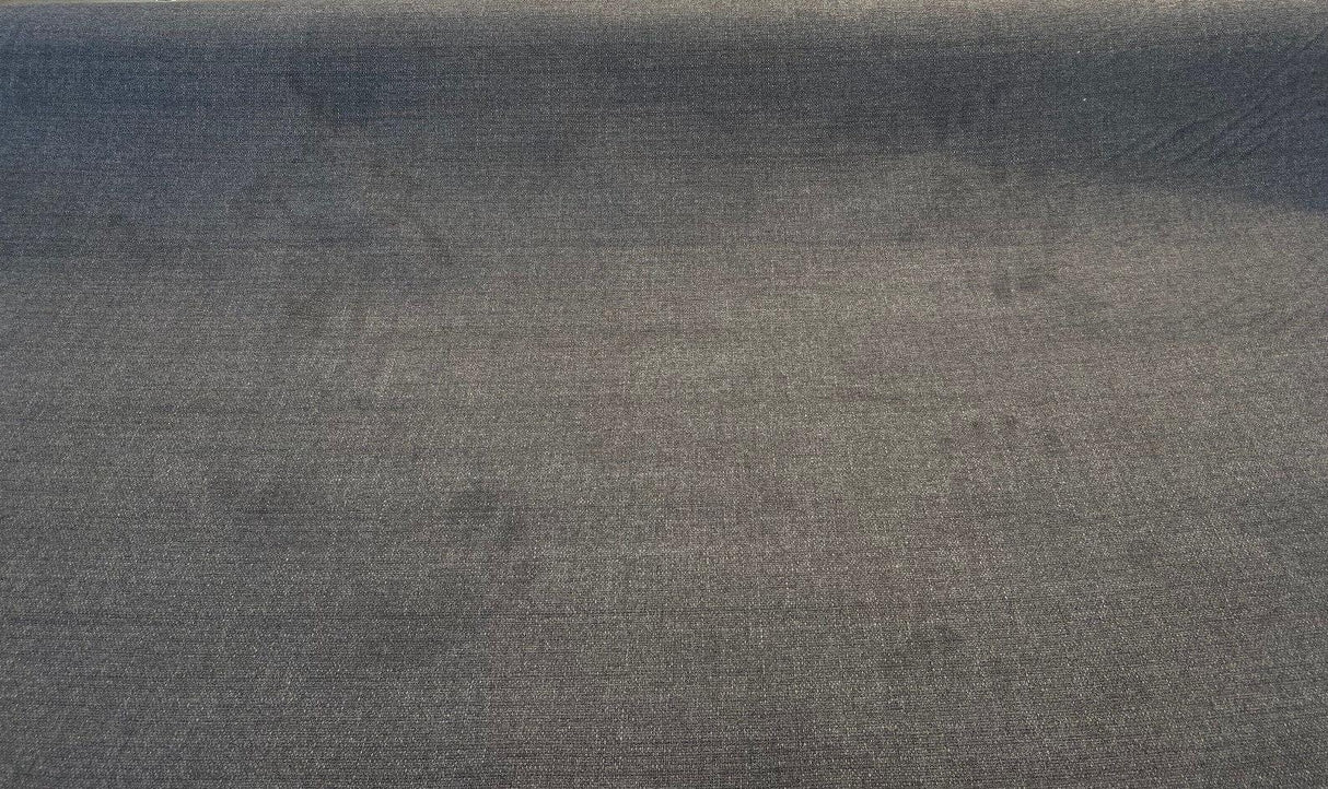 Penelope Chenille Fabric - Charcoal Gray, 55" Width, Railroaded (1 Yard)