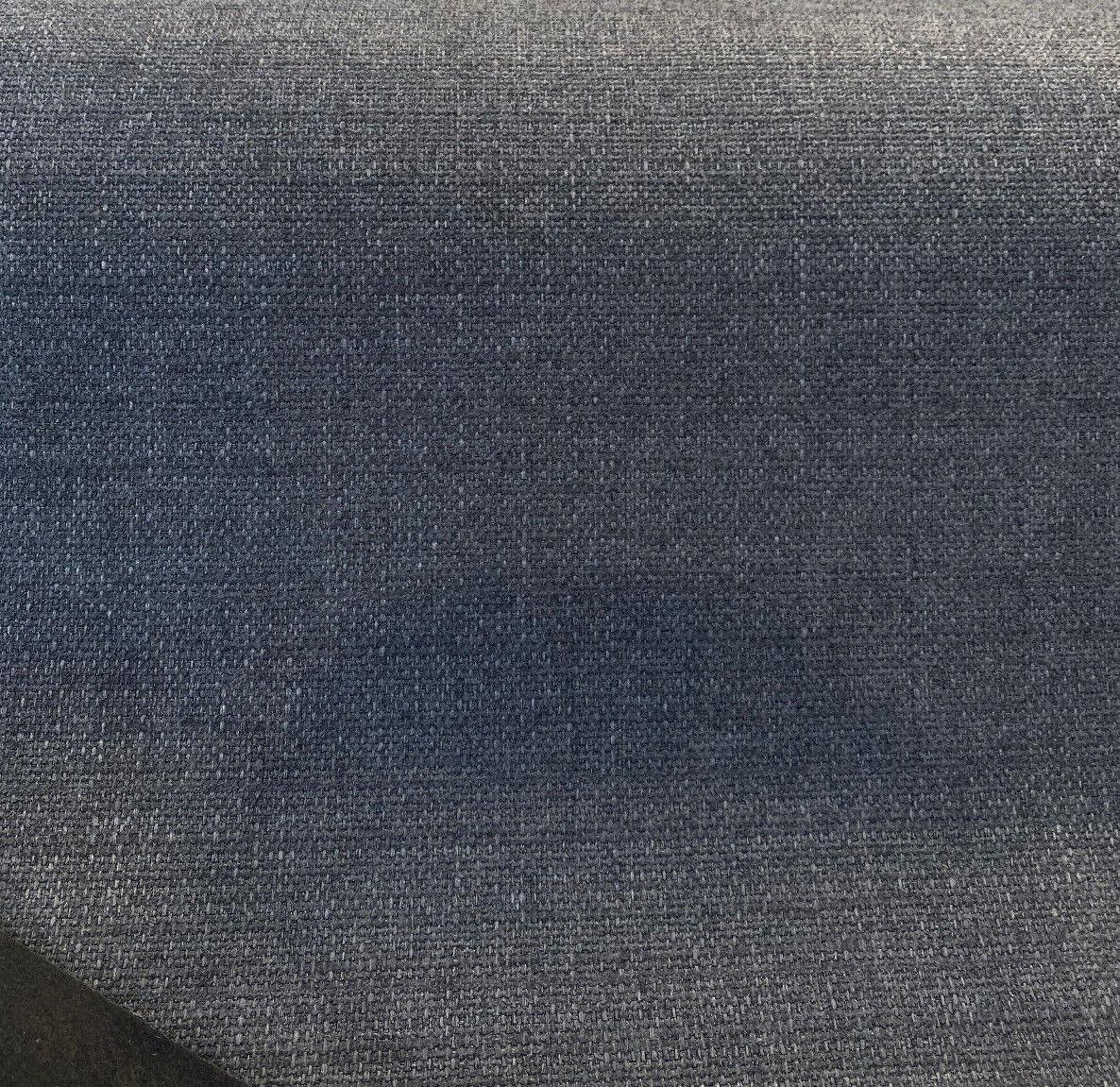 Penelope Chenille Fabric - Charcoal Gray, 55" Width, Railroaded (1 Yard)