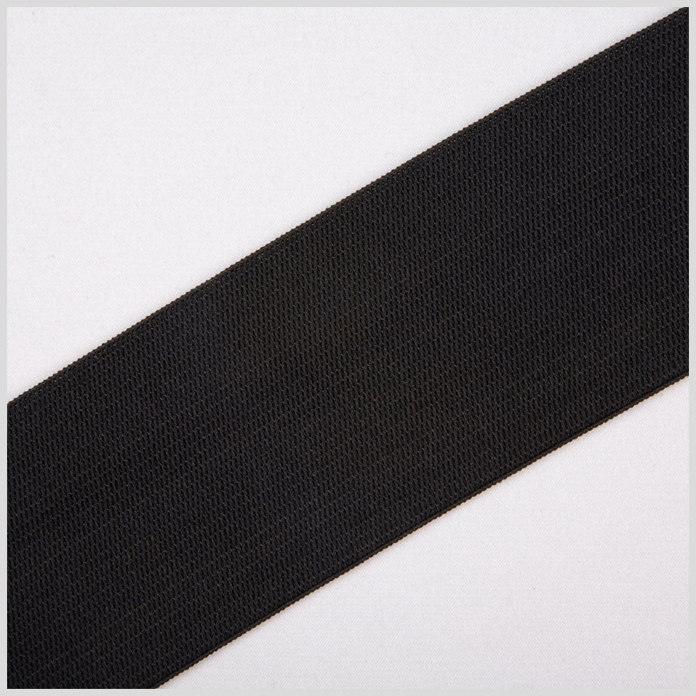 Black Plain Elastic - 0.125"