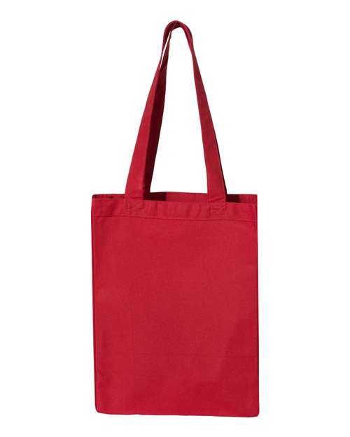 Q-Tees 12L Gusseted Heavy Cotton Canvas Shopping Bag