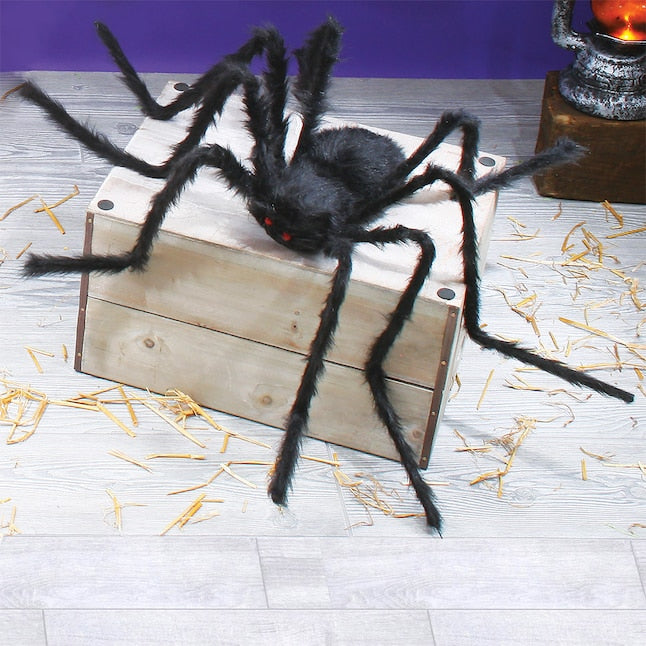 50 Inch Freestanding Halloween Spider Figurine Posable Legs Decoration For Best Decoration