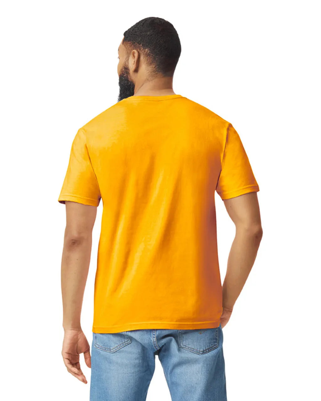 Gildan 64000 Softstyle Cotton Fabric - Gold, Modern Classic Fit, Short Sleeve (1 Piece)