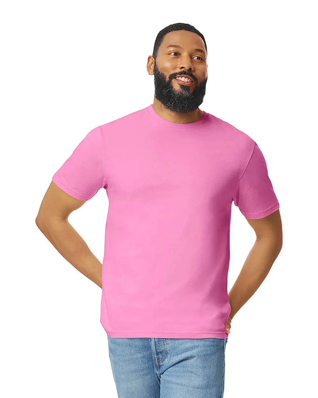 Gildan 64000 Softstyle Cotton Fabric - Azalea, Modern Classic Fit, Short Sleeve (1 Piece)