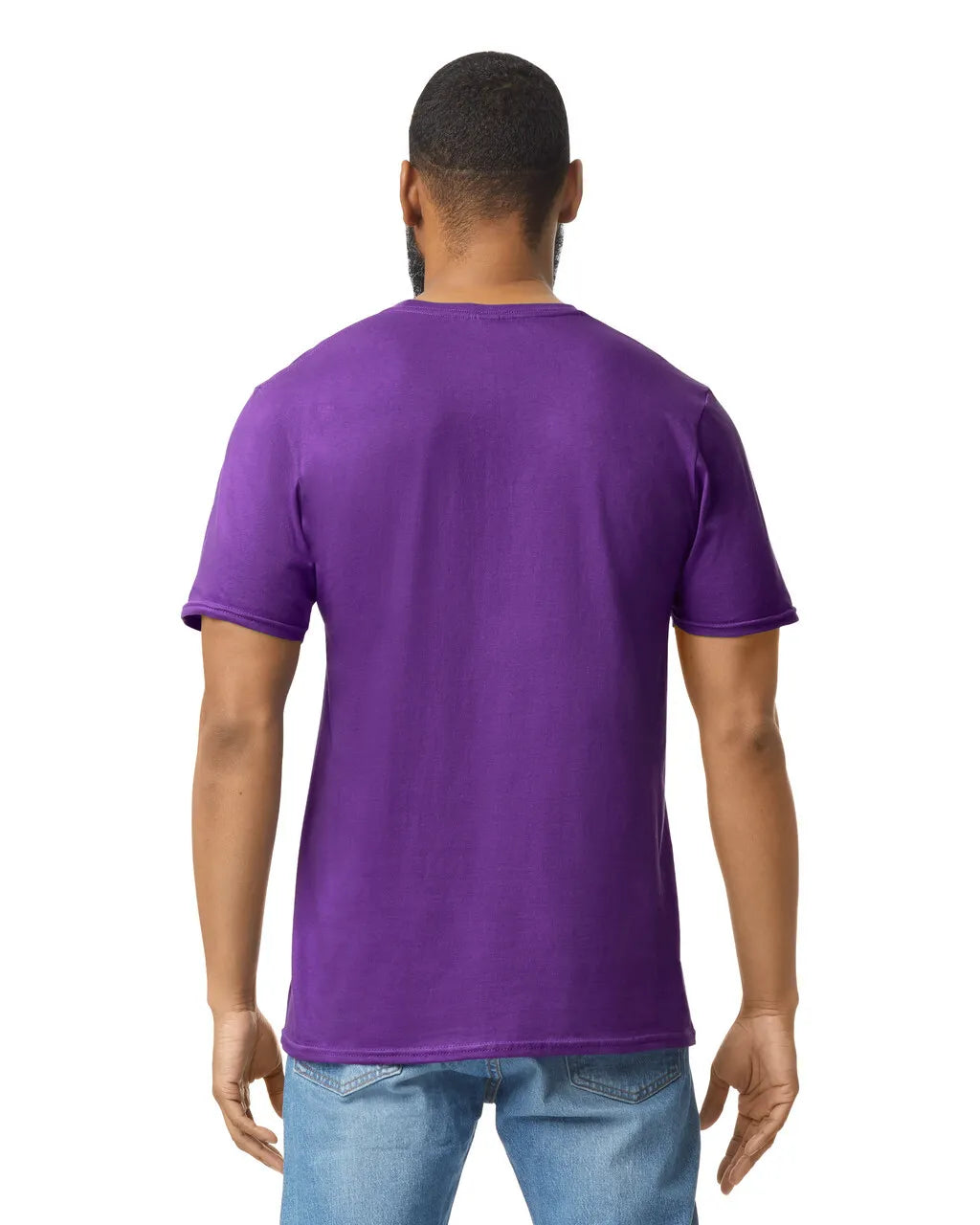 Gildan 64000 Softstyle Cotton Fabric - Purple, Modern Classic Fit, Short Sleeve T-Shirt (1 Piece)