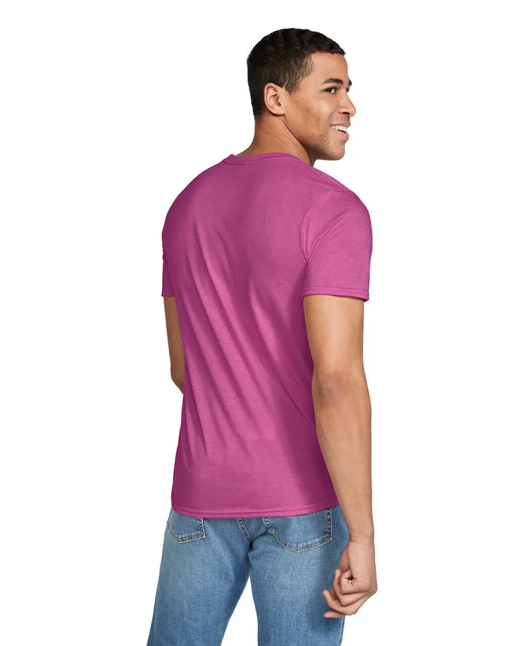 Gildan 64000 Softstyle Cotton Fabric - Heather Berry, Modern Classic Fit, Short Sleeve (1 Piece)