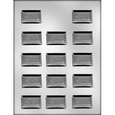 Rectangle Chocolate Mint with Scroll Mold