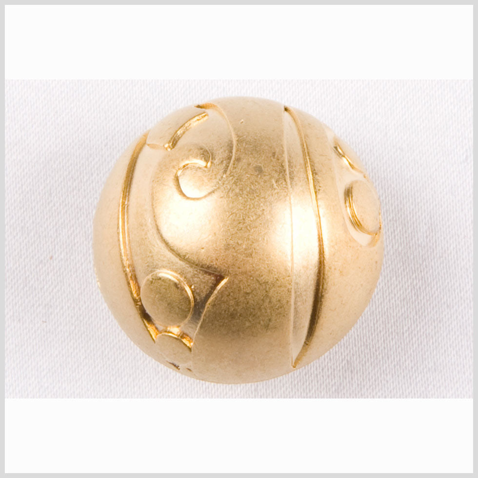 Gold Matte Metal Button - 28L/18mm