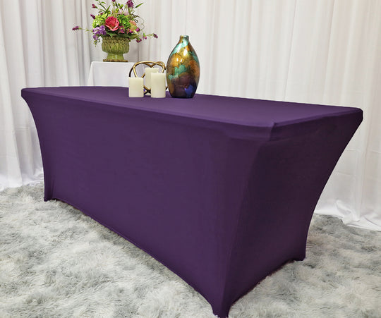 Stretch Fit Spandex Rectangular Table Cover Wrinkle-Free
