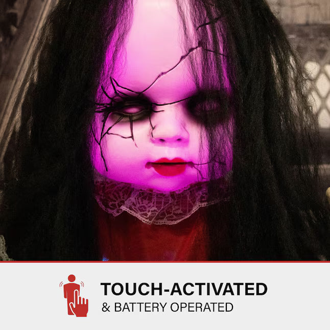 Haunted Hill Farm 6-ft Hanging Moaning Lighted Zombie Animatronic Halloween Decoration