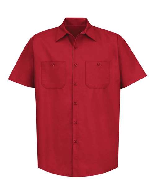 Red Kap Men's Tall Industrial Short Sleeve Work Shirt