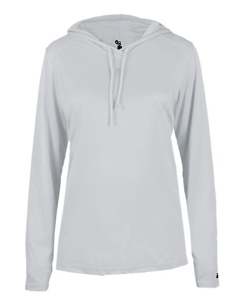 Badger Women's B-Core Long Sleeve Hooded T-Shirt
