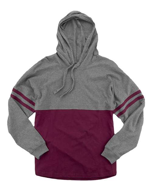 Boxercraft Women's Hooded Pom Pom Jersey T-Shirt