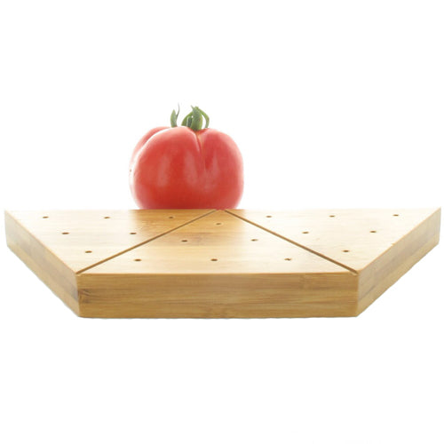 PacknWood Trapezoid Pick Holder, 18 Holes, 9" x 3.9" x 0.75", 18 Holes - Case Of 5