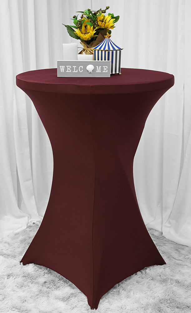Cocktail Spandex Fitted Table Cover 220 GSM Heavyweight Stretch