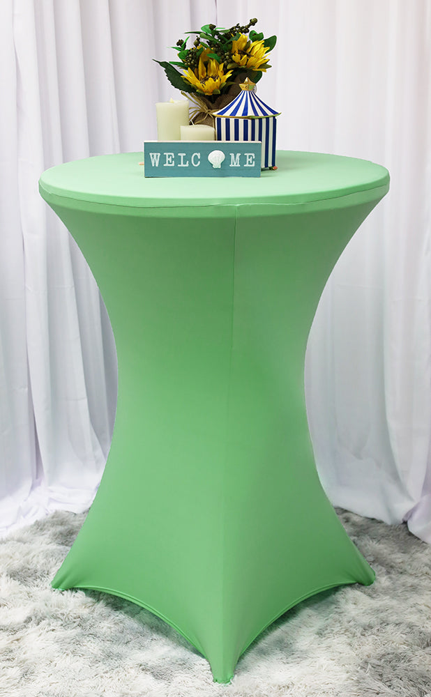 Cocktail Spandex Table Cover 36x42 Sage Green