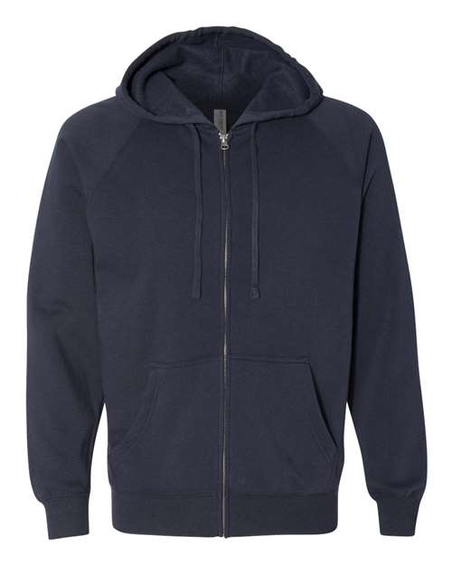Independent Trading Co. Unisex Special Blend Raglan Full-Zip Hooded Sweatshirt