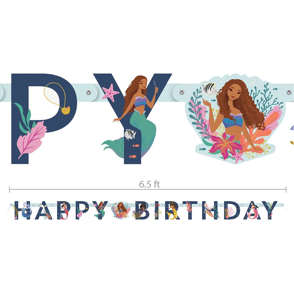 The Little Mermaid Birthday Banner