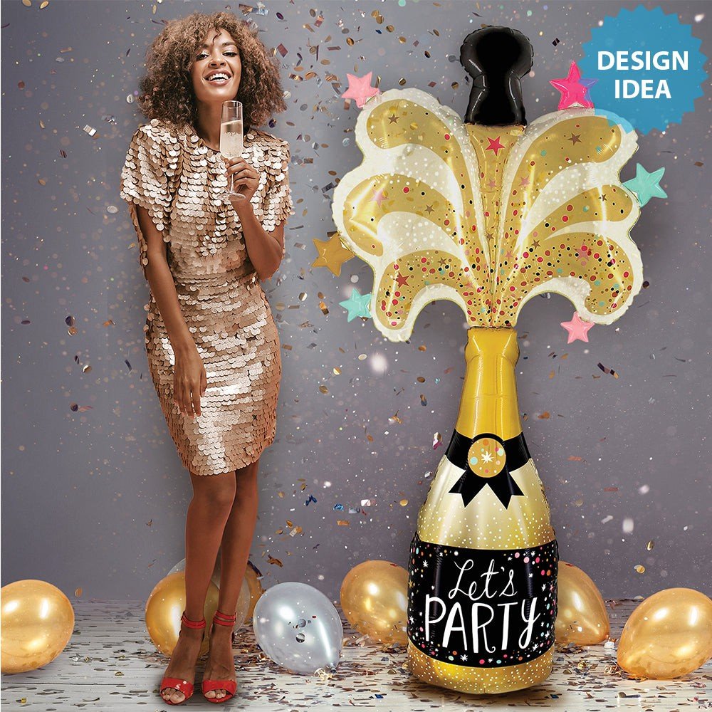 Foil Balloon Special Delivery Party Champagne