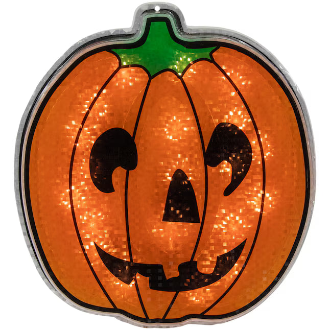 Northlight 13-in Hanging Lighted Pumpkin Lantern Halloween Decoration