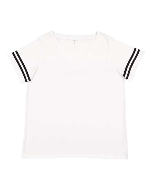 Women's Curvy Collection Vintage Football T-Shirt