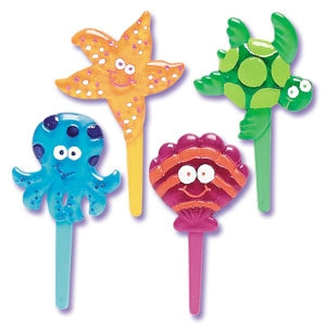 Seashore Jewel Puffy Picks - 6 Pack
