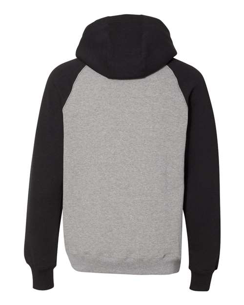 Dri Power® Colorblock Raglan Hooded Sweatshirt