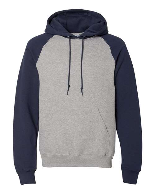 Dri Power® Colorblock Raglan Hooded Sweatshirt
