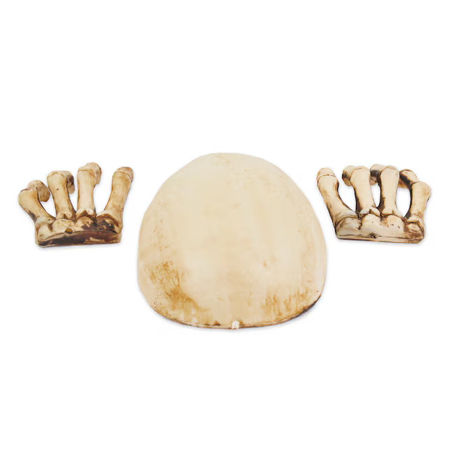 Haunted Living 7-in Lighted Skeleton Grave Peeper Halloween Decoration