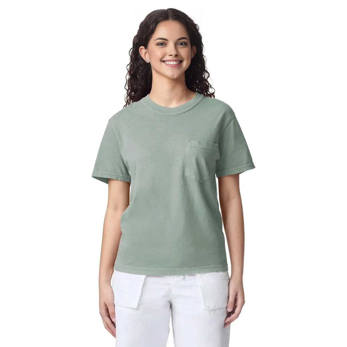 Comfort Colors® Garment-Dyed Heavyweight Pocket Crewneck Short Sleeve T-Shirt