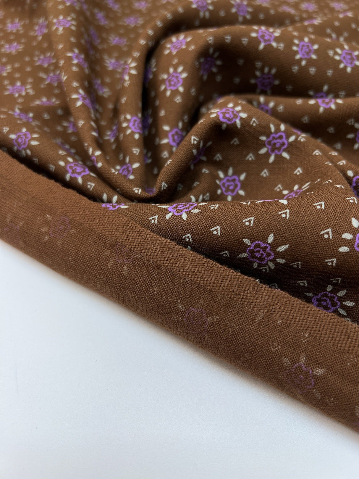 Wool Floral Printed Fabric