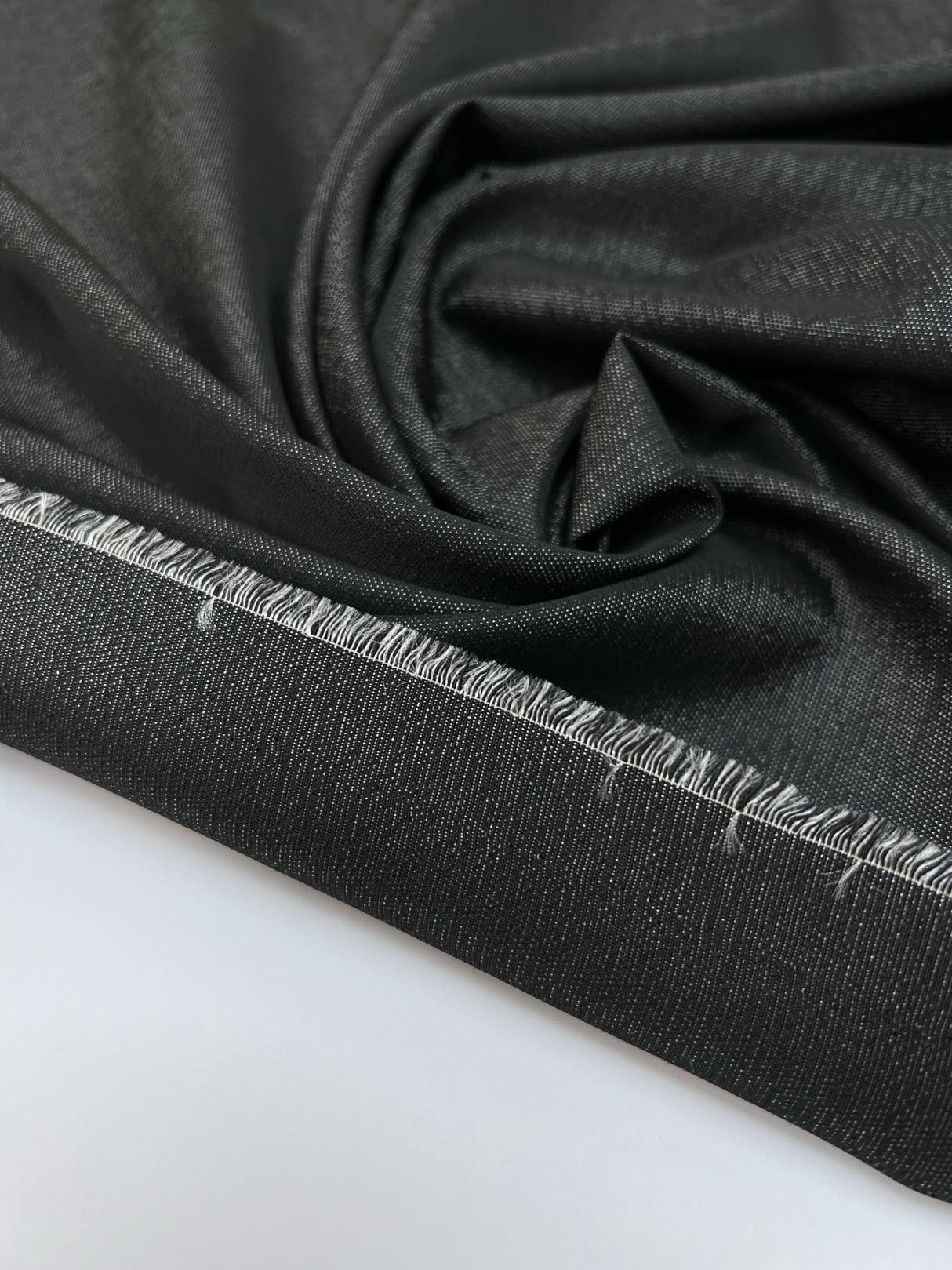 Wool Acetate Fabric Black
