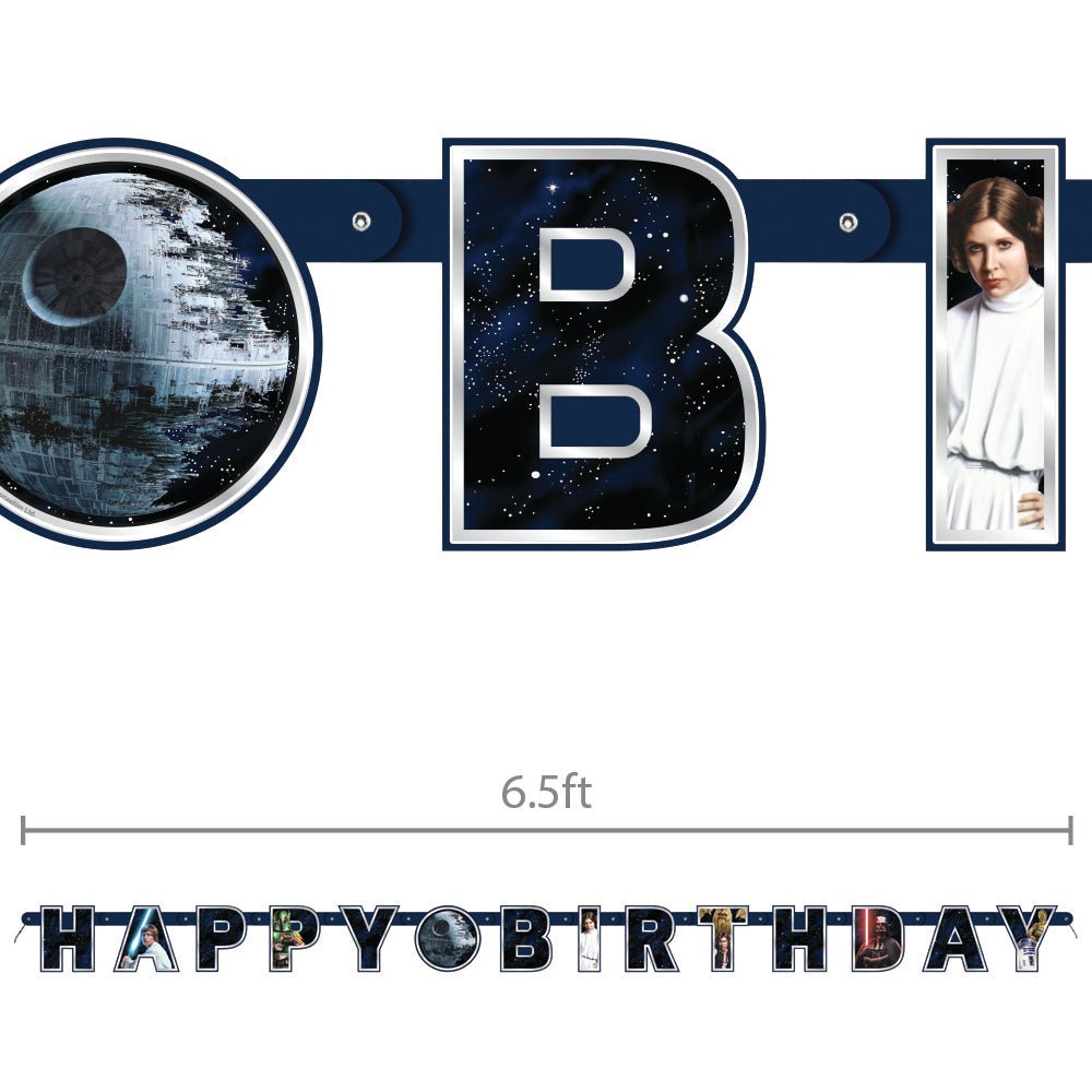 Star Wars Birthday Banner 6.5ft