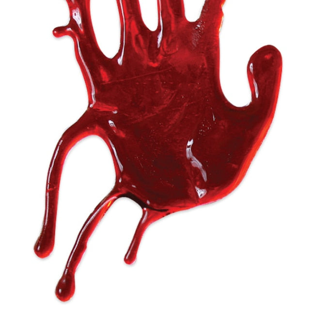 13 Inch Hanging Haunted House Window Cling Bloody Hand Decoration