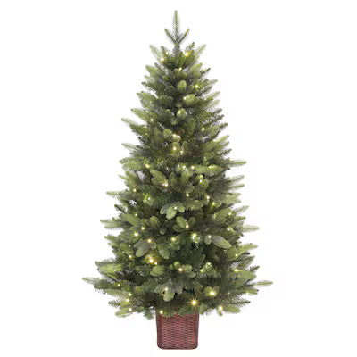 Holiday Living 4.5-ft Everett Grand Pre-Lit Christmas Tree with Color-Changing LED Lights