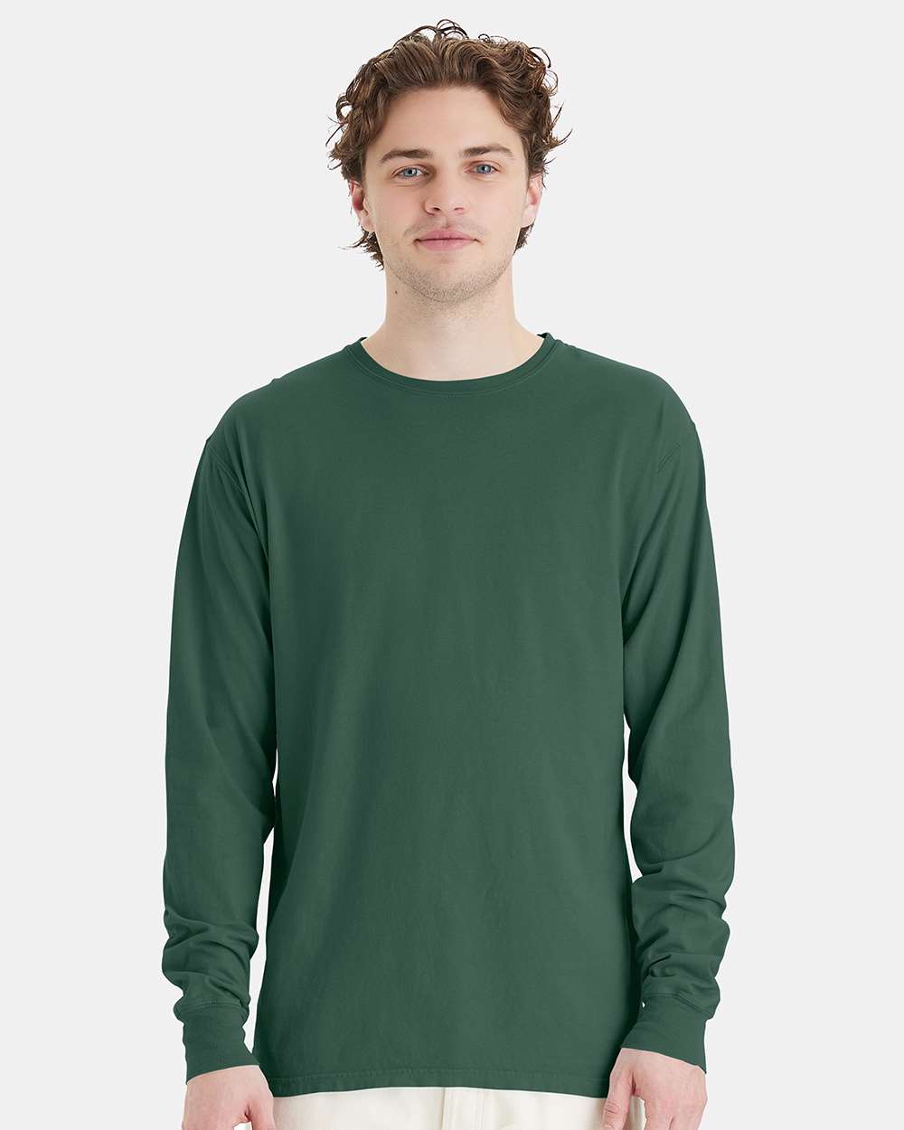 ComfortWash® Garment Dyed Crewneck Long Sleeve T-Shirt