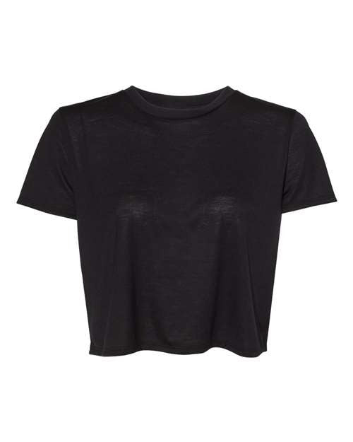 BELLA + CANVAS® Women’s Crewneck Short Sleeve Flowy Crop Tee