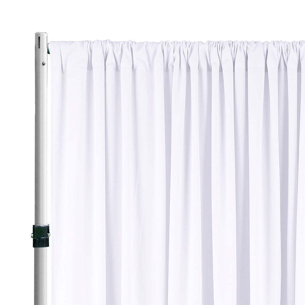 Spandex Backdrop Drape Panel 12 ft x 62 in White