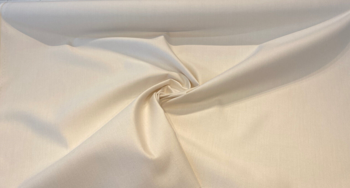 Sunbrella Flagship Salt Ivory Solution-Dyed Acrylic Fabric - Ivory Off-White Specialty Weave, 54" Width (1 Yard)
